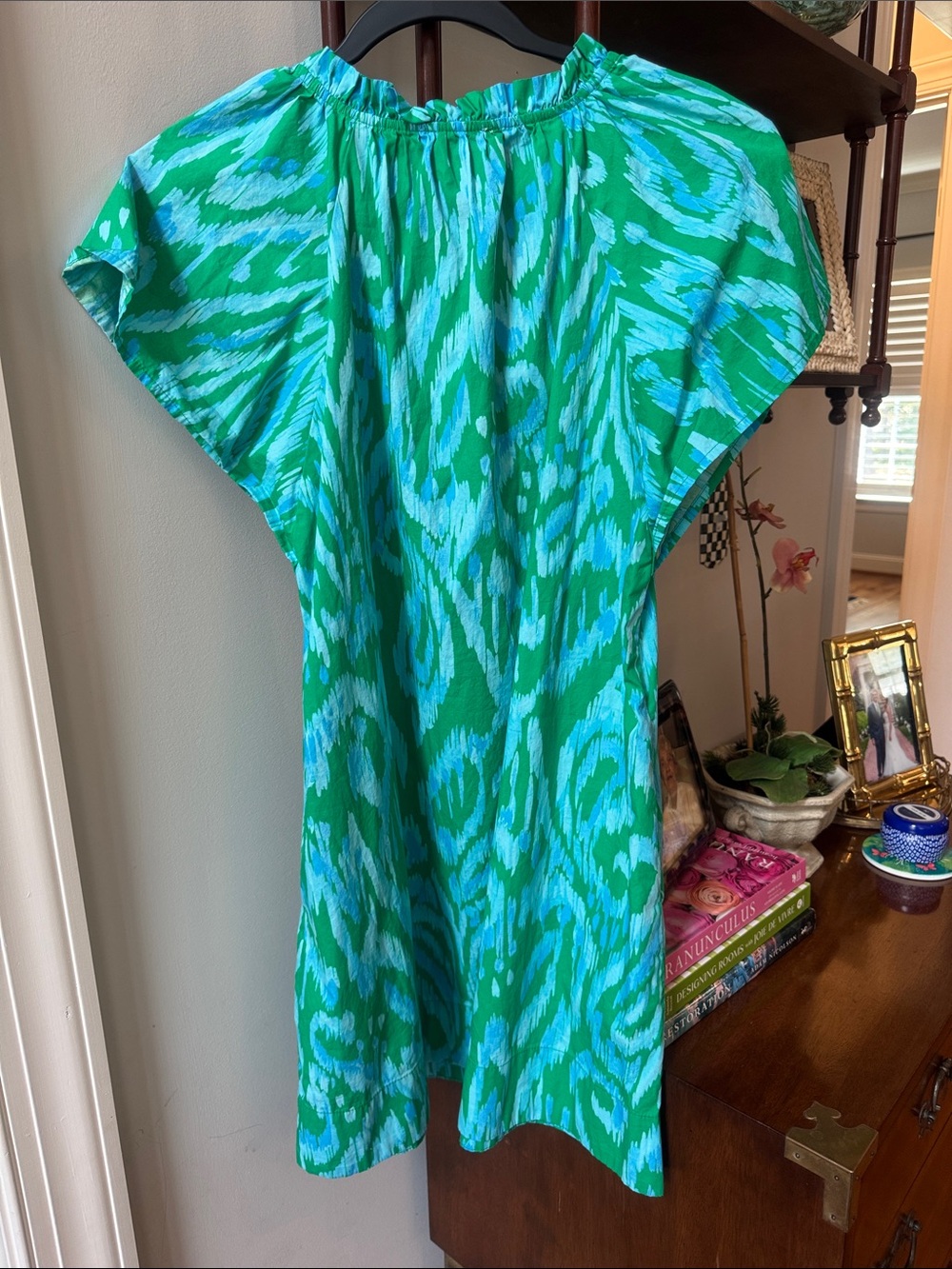 Sugarlips Green and Turquoise Swim Coverup Tunic - Picture 3 of 3